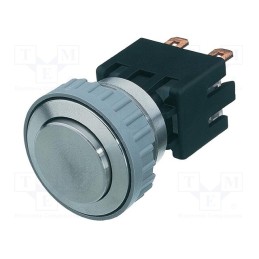 1 pcs x SCHURTER - 1241.6831.1120000 - Switch: vandal resistant, Pos: 2, DPST-NO, 12A/250VAC, 0.5A/125VDC