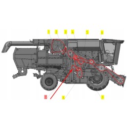 102206466 narrow profile V-belt SPB x 1600