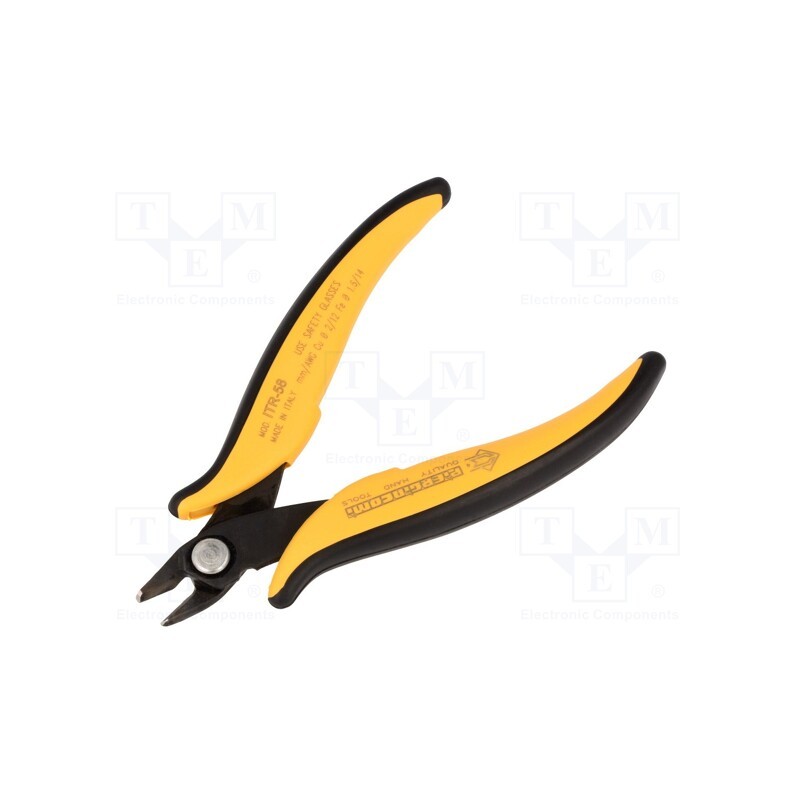 1 pcs x PIERGIACOMI - ITR 58 - Pliers, cutting,miniature,curved, 140mm, with side face