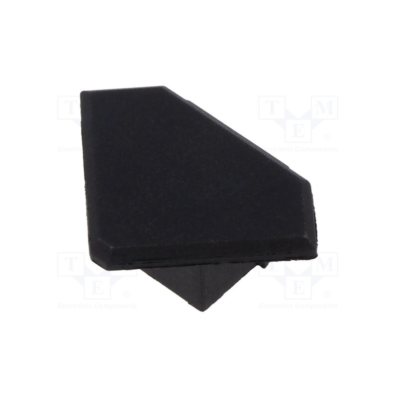 2 pcs x KLUu015a - C20124C07 - Cap for LED profiles, black, 45-ALU