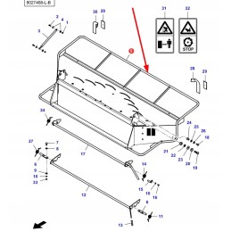 La323672350 shredder cover