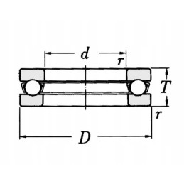 Thrust ball bearing 51108