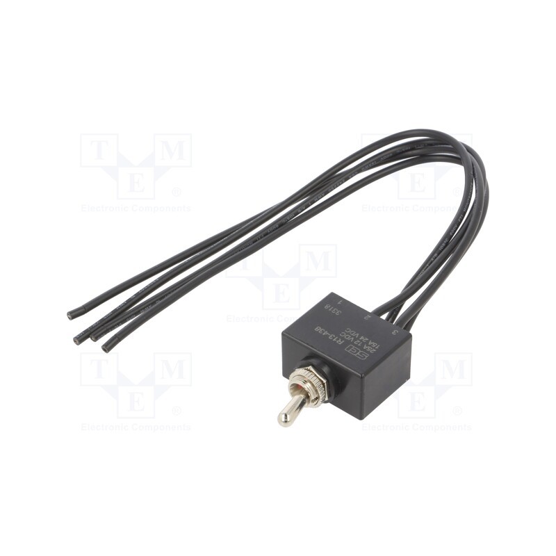 1 pcs x SWITCH COMPONENTS - TB1-2A-DC-WW - Switch: toggle, Pos: 2, DPST, ON-OFF, 25A/12VDC, Leads: leads 305mm