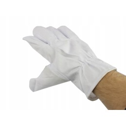 Quilted denim gloves