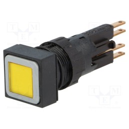 1 pcs x EATON ELECTRIC - Q18LTR-GE/WB - Switch: push-button, 16mm, Stabl.pos: 2, yellow, filament lamp