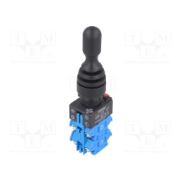 1 pcs x ONPOW - LAS0-K-40C41 - Switch: joystick, 22mm, Stabl.pos: 4, NO x4, black, none, 3A/220VAC