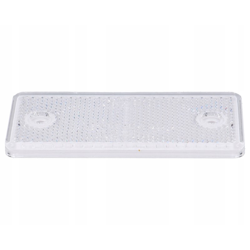 White rectangular reflector, screwed on, 96x42mm