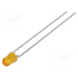 2 pcs x BROADCOM (AVAGO) - HLMP-1421 - LED, 3mm, yellow, 9.2÷15mcd, 45°, Front: convex, 2÷2.4V