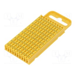 100 pcs x HELLERMANNTYTON - 561-03314 - Markers, Marking: L1, 4.3÷5.3mm, polyamide, yellow, -40÷85°C, WIC