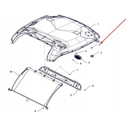 P5s45301147 plastic screw