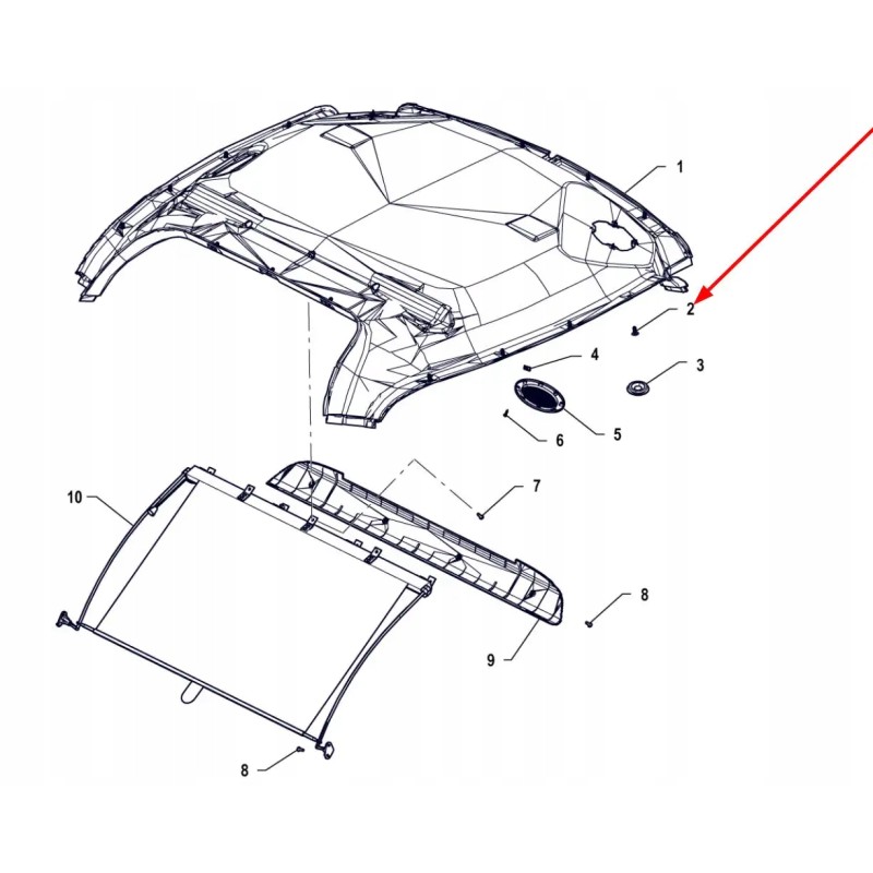 P5s45301147 plastic screw