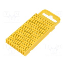 100 pcs x HELLERMANNTYTON - 561-03024 - Markers, Marking: B, 4.3÷5.3mm, polyamide, yellow, -40÷85°C, WIC