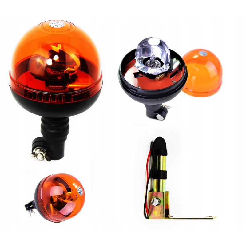 Warning lamp h1 12 24v plus folding pin