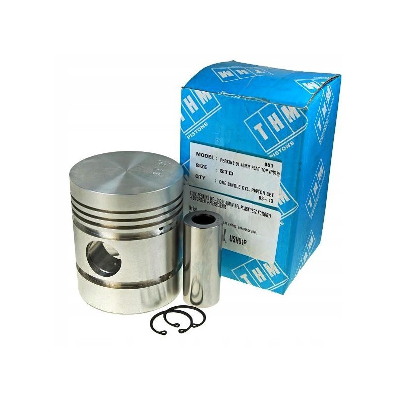 Perkins mf 3 q91 48mm piston set, flat, without chamber