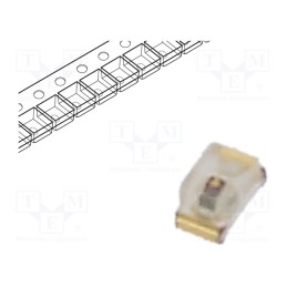 1 pcs x LUMEX - SML-LX0402SYC-TR - LED, SMD, 0402, yellow, 60mcd, 1x0.5x0.5mm, 120°, 2÷2.5V, 20mA, 125mW