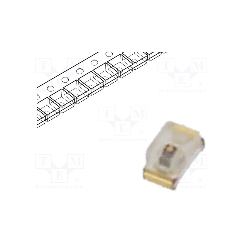 1 pcs x LUMEX - SML-LX0402SYC-TR - LED, SMD, 0402, yellow, 60mcd, 1x0.5x0.5mm, 120°, 2÷2.5V, 20mA, 125mW