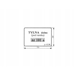 Lower rear window c 360 lubsko 101a