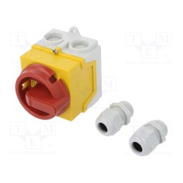 1 pcs x ABB - 1SCA135540R1001 - Switch: cam switch, Stabl.pos: 2, 20A, I-0, in housing, Poles: 4