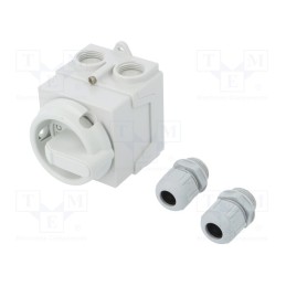1 pcs x ABB - 1SCA138459R1001 - Switch: cam switch, Stabl.pos: 2, 20A, I-0, in housing, Poles: 4