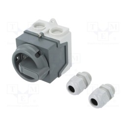 1 pcs x ABB - 1SCA135538R1001 - Switch: cam switch, Stabl.pos: 2, 20A, I-0, in housing, Poles: 4