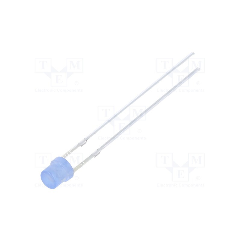 1 pcs x OPTOSUPPLY - OSB5SA3PC4A - LED, 3mm, blue, 150÷220mcd, 120°, Front: recessed, 2.8÷3.6V