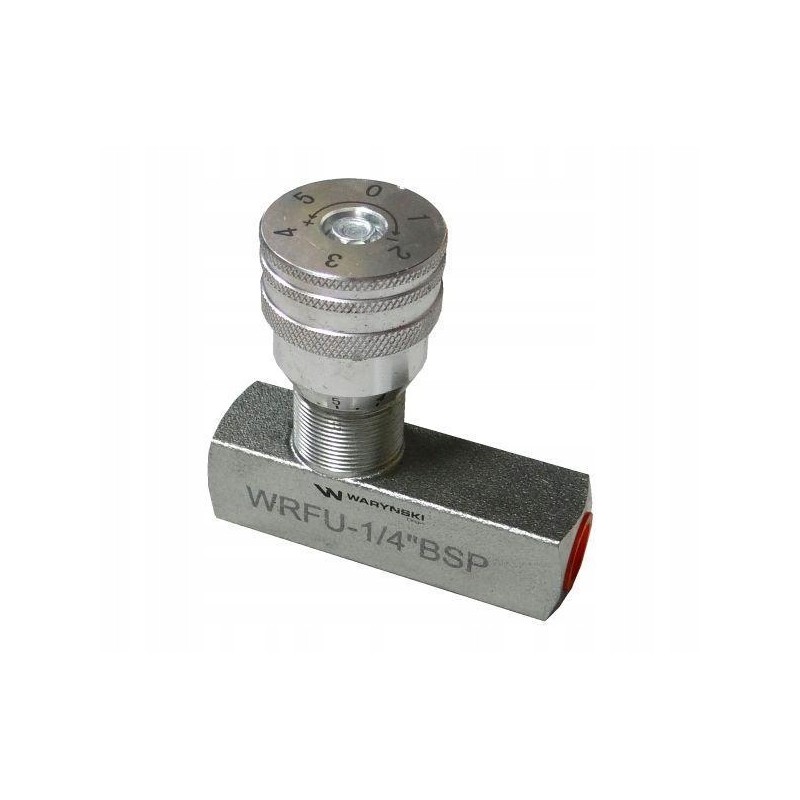 Restriction and non-return valve wrfu 90 1 4 bsp waryns