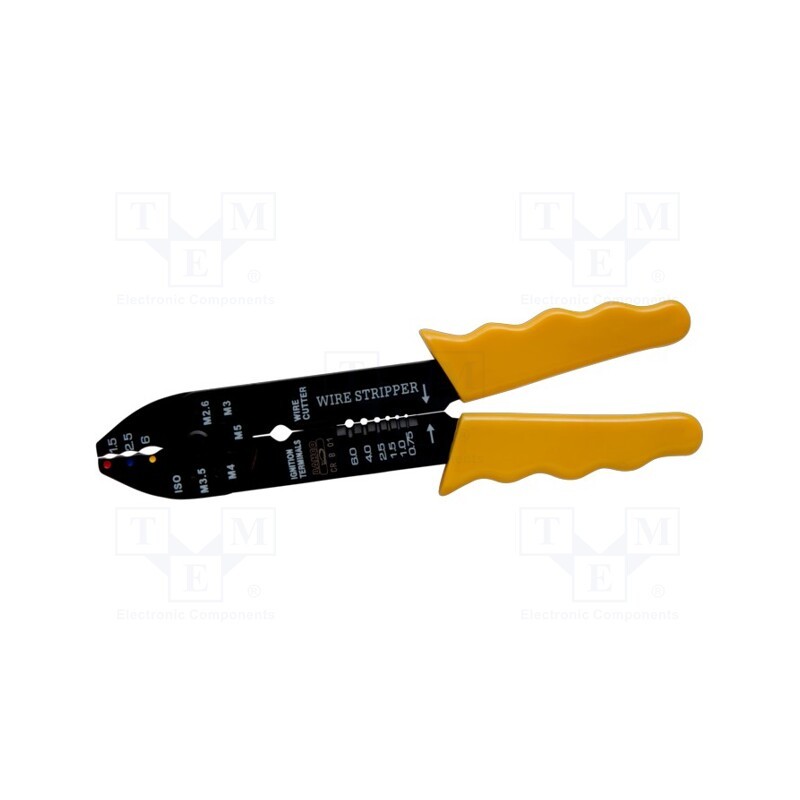 1 pcs x BAHCO - CR B 01 - Tool: multifunction wire stripper and crimp tool, Wire: round