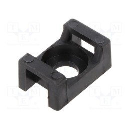 100 pcs x HELLERMANNTYTON - 151-30400 - Holder, screw, polyamide, UL94V-2, black, Tie width: 5mm, Ht: 6.9mm