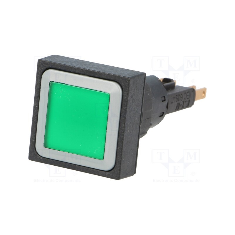 1 pcs x EATON ELECTRIC - Q25LTR-GN/WB - Switch: push-button, 16mm, Stabl.pos: 2, green, filament lamp