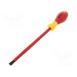 1 pcs x WIHA - 832 - Screwdriver, insulated, slot, 10,0x1,6mm, Blade length: 200mm