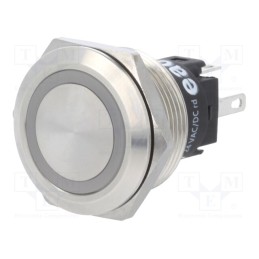 1 pcs x EAO - 82-6151.1114 - Switch: vandal resistant, Pos: 2, SPDT, 3A/240VAC, 3A/240VDC, red