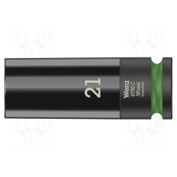 1 pcs x WERA - 5004592001 - Socket, 6-angles,socket spanner,impact, HEX 21mm, 1/2', 85mm