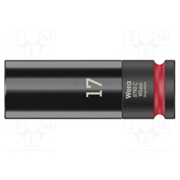 1 pcs x WERA - 5004590001 - Socket, 6-angles,socket spanner,impact, HEX 17mm, 1/2', 85mm