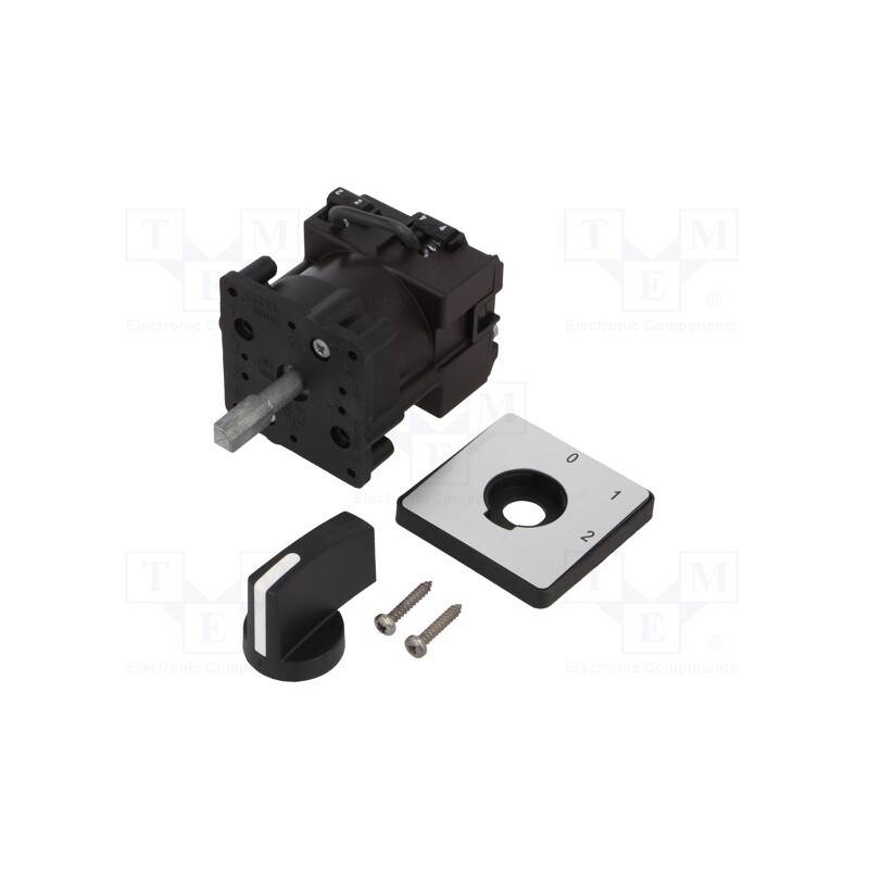 1 pcs x SCHNEIDER ELECTRIC - K1B002QLH - Switch: cam switch, Stabl.pos: 3, 12A, 0-1-2, for building in