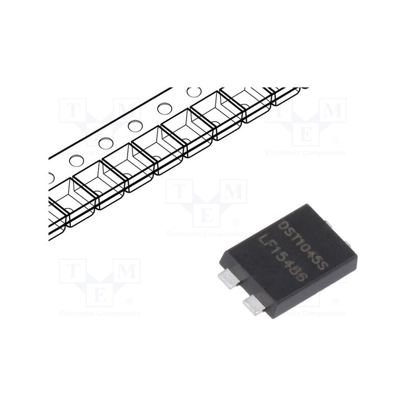 1 pcs x LITTELFUSE - DST1045S - Diode: Schottky rectifying, SMD, 45V, 10A, TO277B