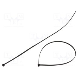 100 pcs x BM GROUP - BMN7576 - Cable tie, L: 750mm, W: 7.6mm, polyamide, 550N, black, Ømax: 226mm