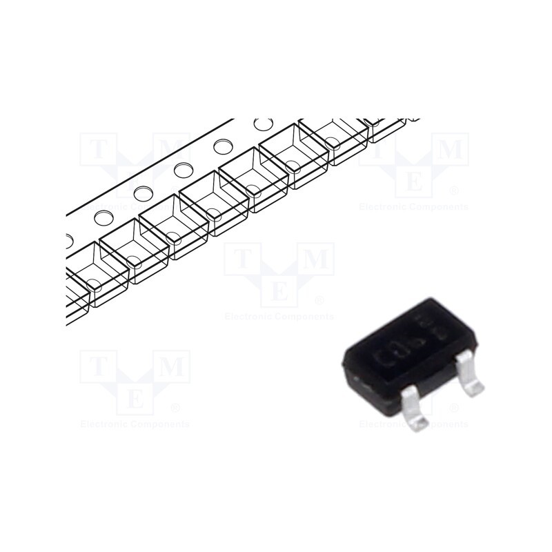 1 pcs x STMicroelectronics - ESDCAN06-2BWY - Diode: TVS array, 38V, 3A, 170W, bidirectional,double, SOT323-3L