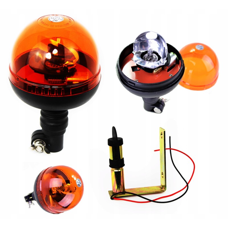 Warning lamp h1 12 24v cock plus pin l