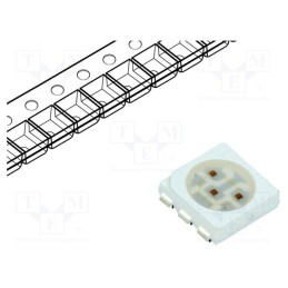 2 pcs x OPTOSUPPLY - OSR7CES4C1A - LED, SMD, 5060,PLCC6, red, 2180÷3000mcd, 5x5x1.5mm, 120°, 1.8÷2.6V