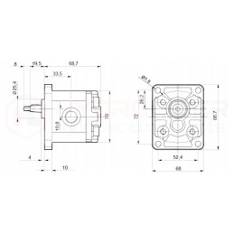 Combustion engine honda gx160 ut2sx40h pump 1 80cm