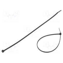 100 pcs x FIX&FASTEN - FIX-S-2.5X200/BK - Cable tie, L: 200mm, W: 2.5mm, polyamide, 80N, black, Ømax: 50mm