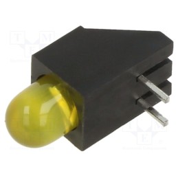 1 pcs x LUMEX - SSF-LXH100YD-01 - LED, in housing, yellow, 4.85mm, No.of diodes: 1, 20mA, 60°, 30mcd