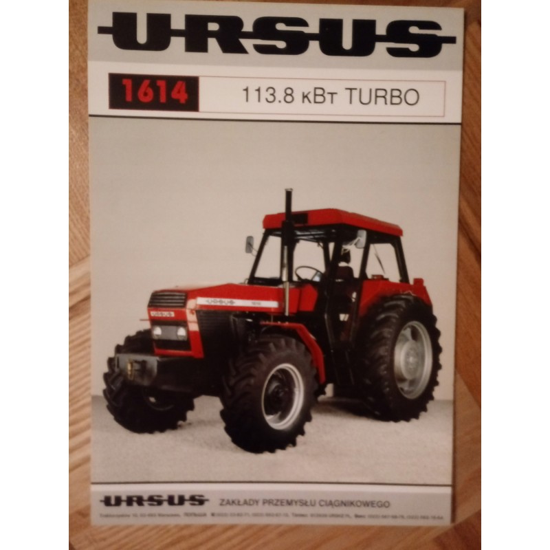 Brochure 1 pieces ursus 932 1014 1134 mf