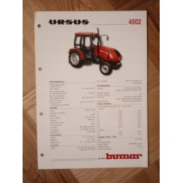 Brochure 1 pieces ursus 932 1014 1134 mf