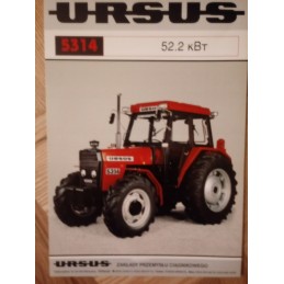 Brochure 1 pieces ursus 932 1014 1134 mf