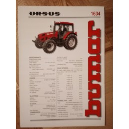 Brochure 1 pieces ursus 932 1014 1134 mf