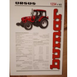 Brochure 1 pieces ursus 932 1014 1134 mf