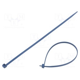100 pcs x BM GROUP - BMBX2036 - Cable tie, with metal, L: 200mm, W: 3.6mm, polyamide, 180N, blue