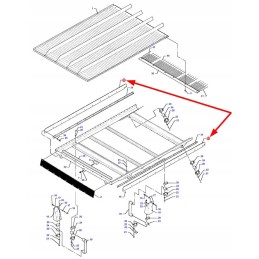 D28480529 grain pan frame seal