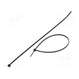 100 pcs x HELLERMANNTYTON - 111-02160 - Cable tie, L: 205mm, W: 2.5mm, polyamide, 80N, black, Ømax: 55mm, T
